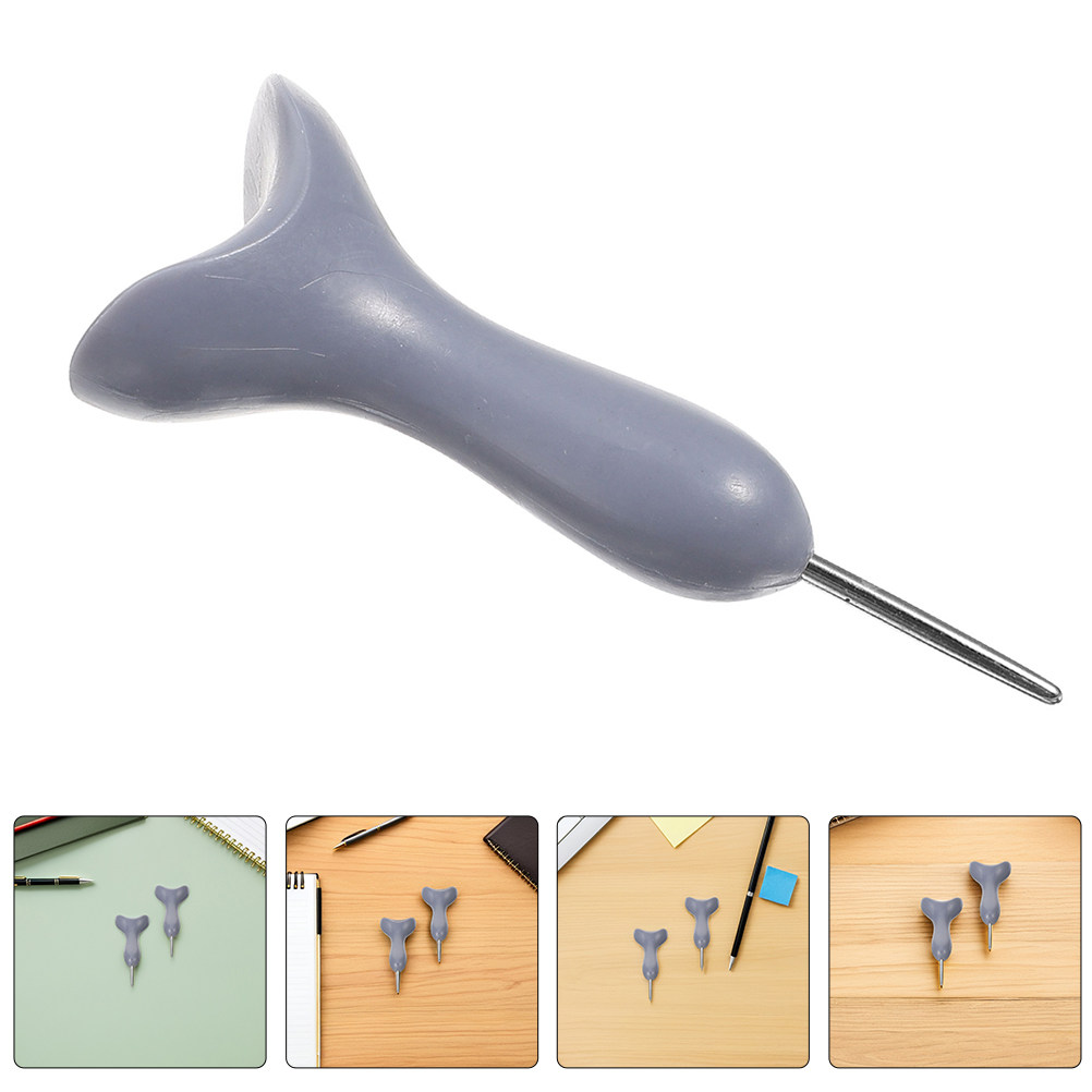 2Pcs Braille Writing Pen Grey  - Writing Tools 评论和价格